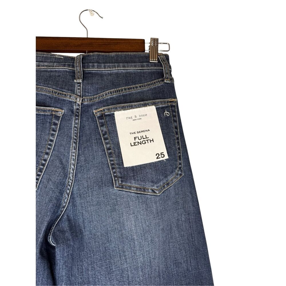 Rag & Bone Serena Full‎ Length High Rise Wide Leg Jeans Size 25 NWT - Picture 5 of 8